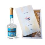 Premium Gin in houten kistje met tumbler